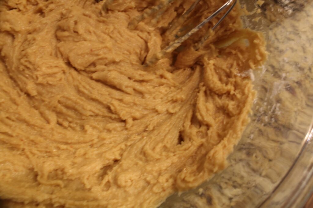 Natural peanut butter cookie dough.