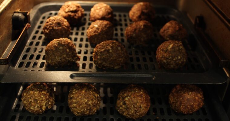 Air-Fryer Mushroom Meatballs