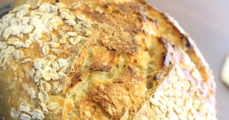 Sourdough Honey Oat Artisan Bread