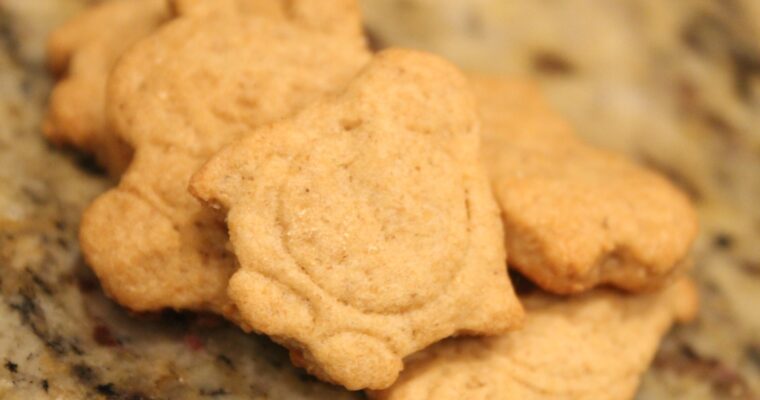 100% Whole Wheat Sourdough Animal Crackers