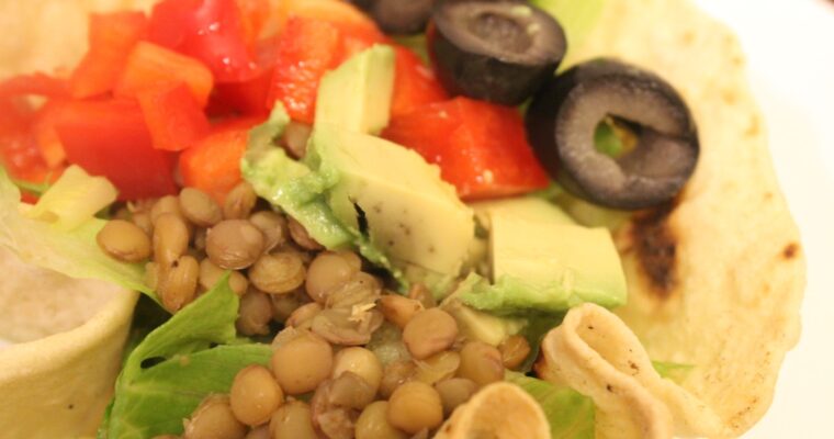 Lentil Taco Salad Bowls (Vegan)