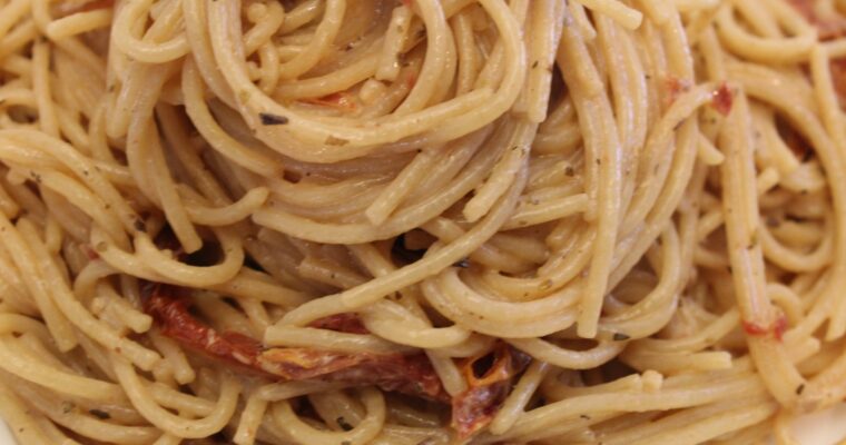 Creamy Homemade Dried Tomato Pasta