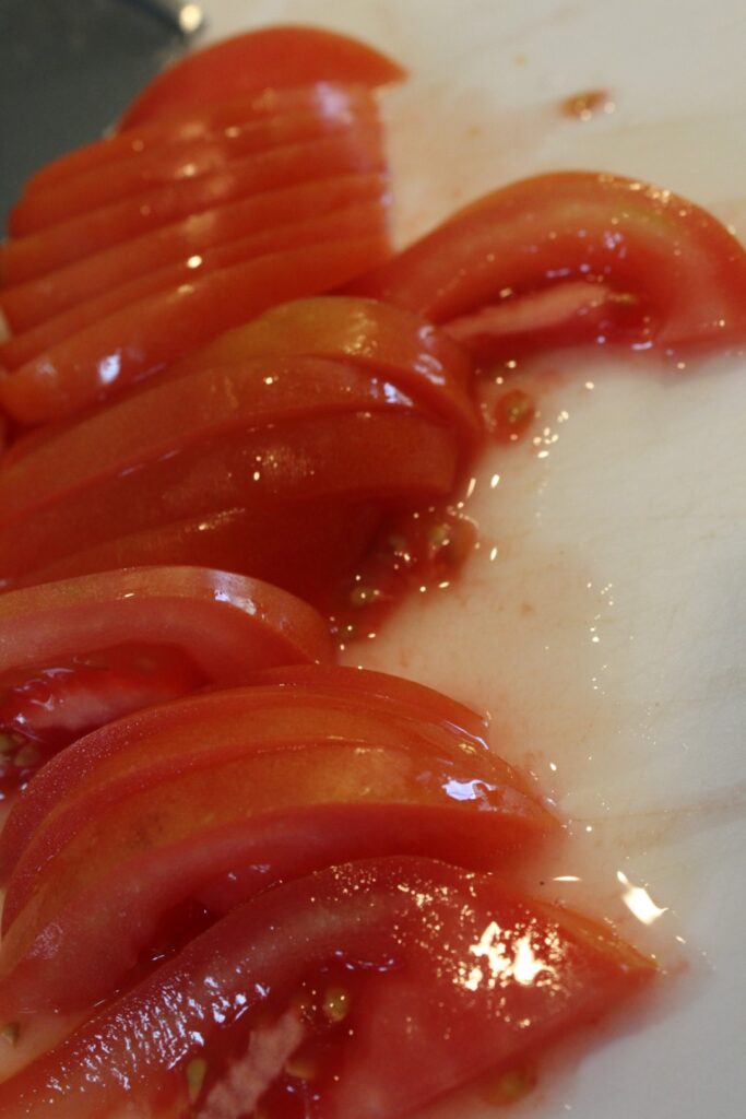 Slices of tomato