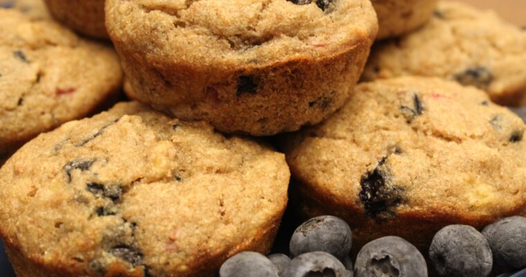 Whole Wheat Banana Berry Muffins (No Added Sugar)