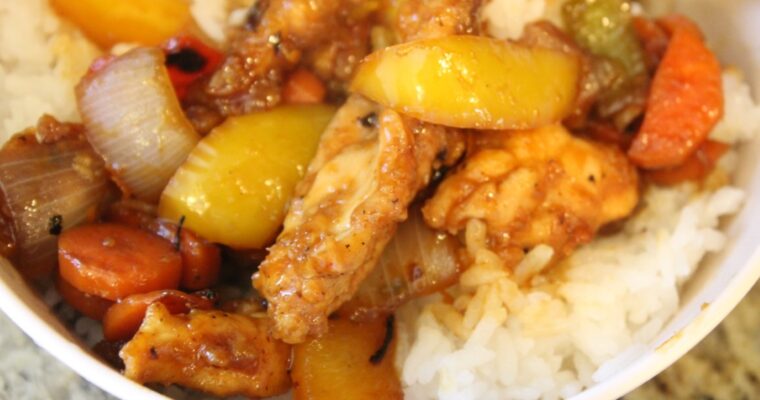 From Scratch Sweet and Sour Chicken (Air Fryer)