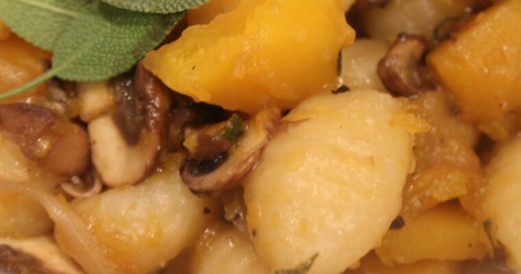 Butternut Squash Gnocchi with Apple and Sage