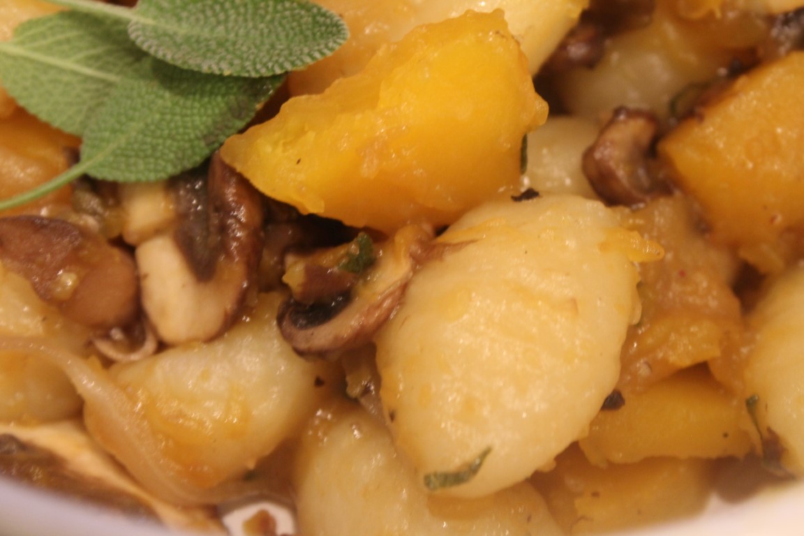 Butternut Squash Gnocchi with Apple and Sage