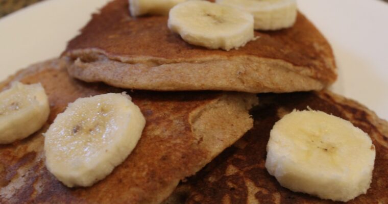 Whole Wheat Banana Pancakes