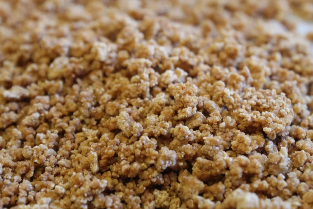 Pile of sourdough grape-nuts.