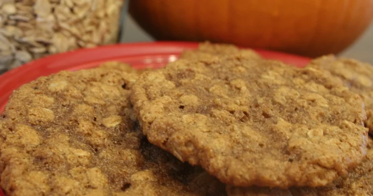 Pumpkin Spice Oat Cookies Made With Whole Grains