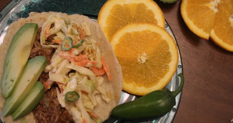 Slow Cooker Citrus Pork Tacos